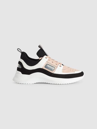 Calvin Klein Cipők HU497986 | Calvin Klein Bőr Női Sportcipő Fekete